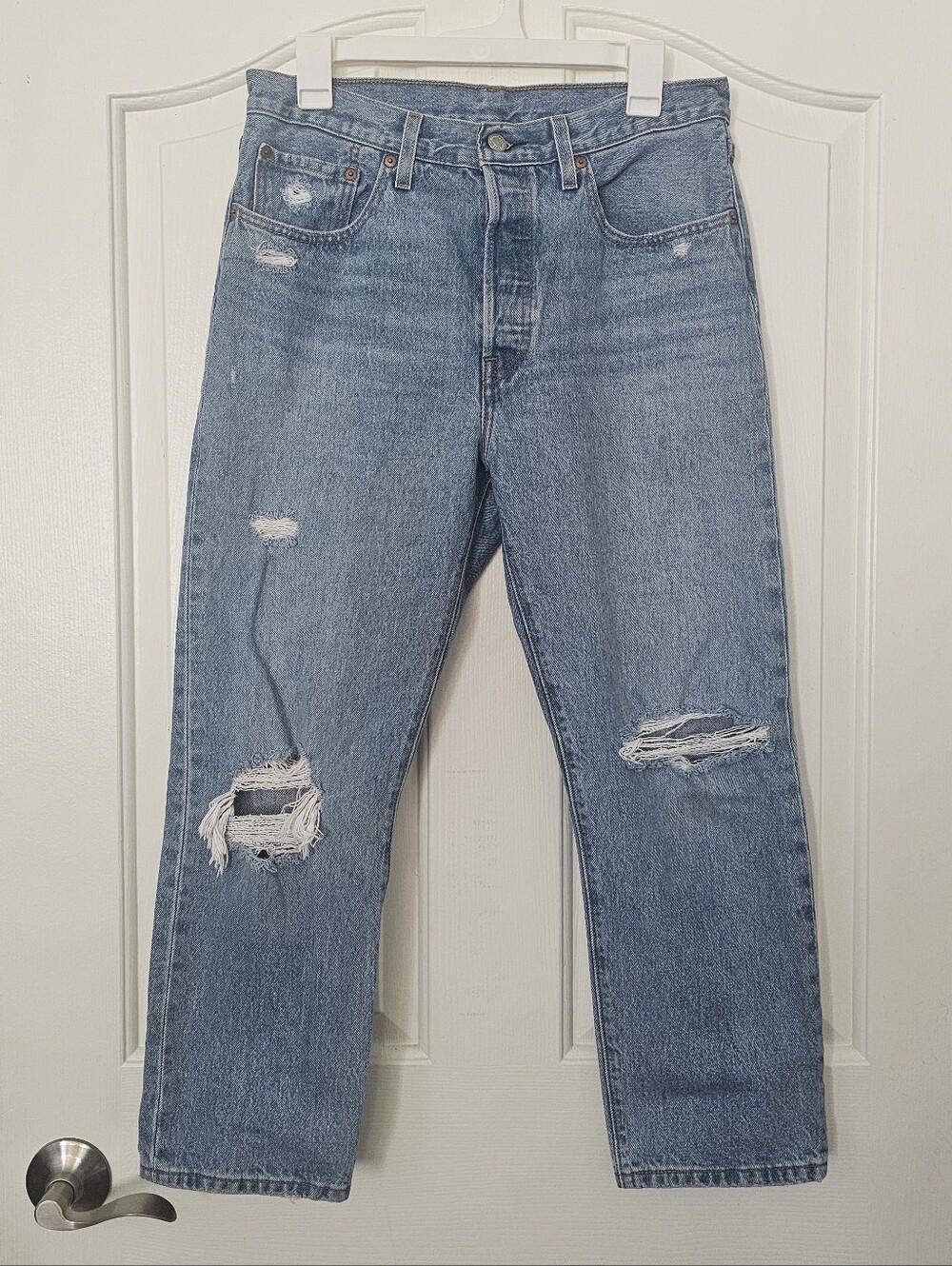 30x26 Levi's Jeans Button Fly Wedgie Straight